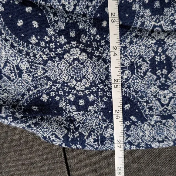 Skies Are Blue Navy and White Short Sleeve Blouse Size 3X NWT - Picture 7 of 8